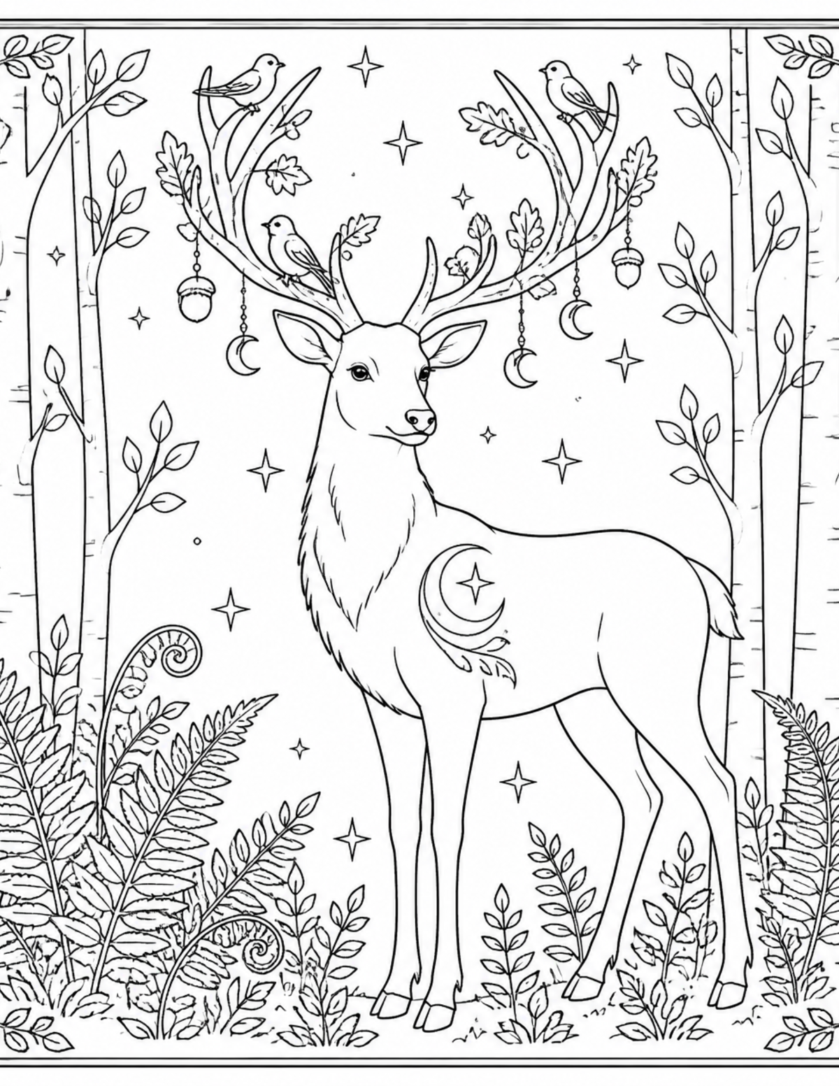 The Hollow Moon: A Witch’s Coloring Grimoire
