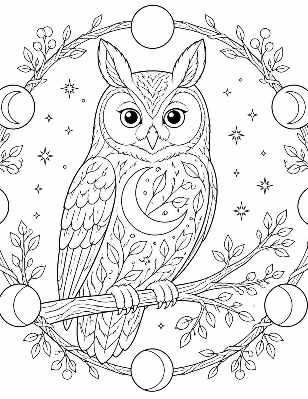 The Hollow Moon: A Witch’s Coloring Grimoire