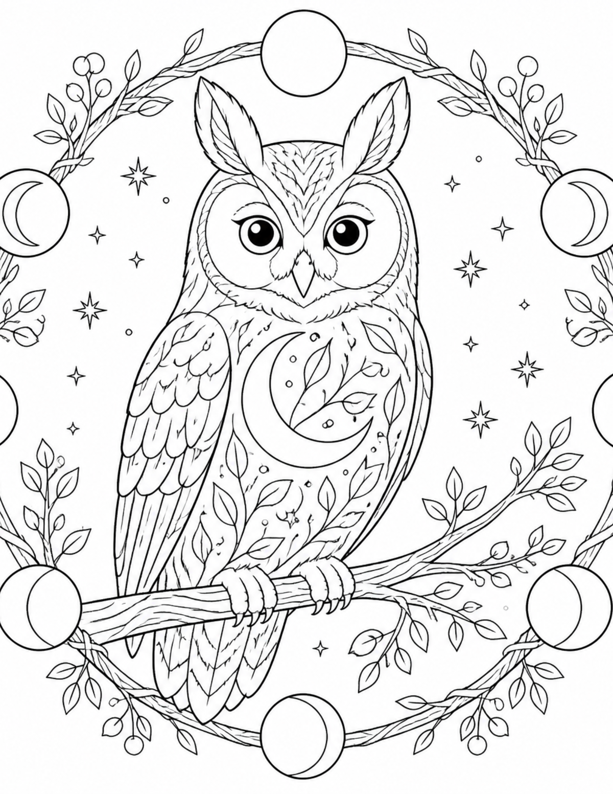 The Hollow Moon: A Witch’s Coloring Grimoire