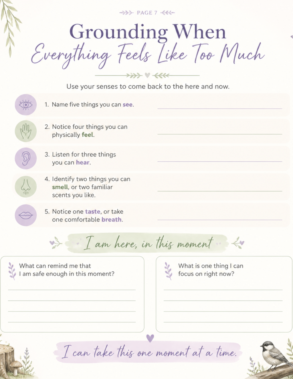 The Rough Day Rescue Kit | Printable Self-Care Toolkit