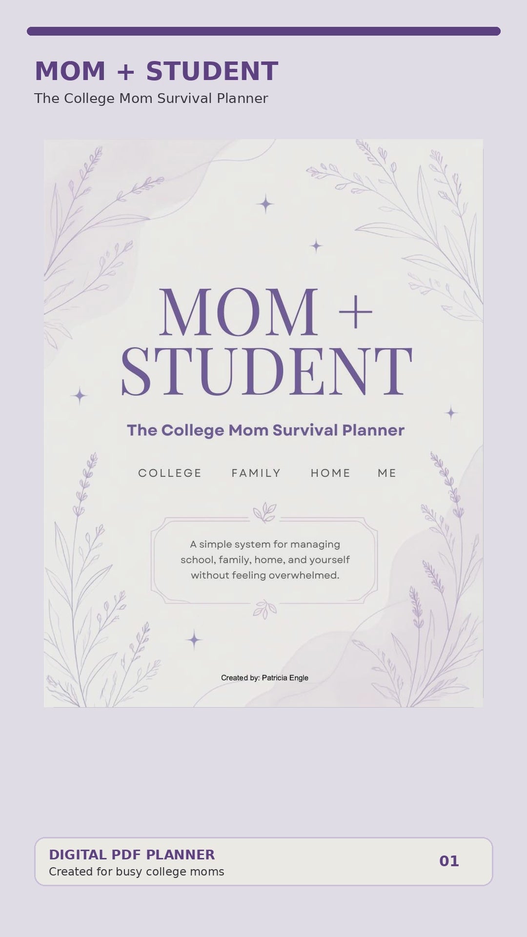 Mom + Student College Planner